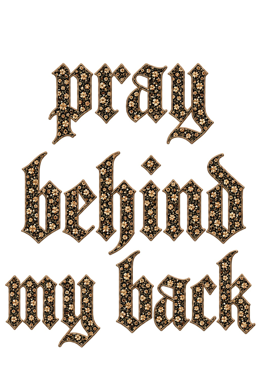 PRAY BEHIND MY BACK Oversized Fleece Mockneck Sweatshirt